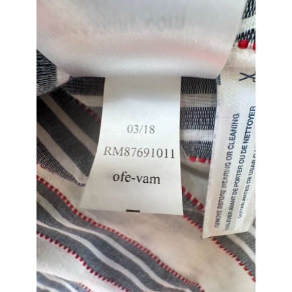 Tommy Hilfiger Sleeveless Striped Cotton Top – Size M – Red White & Blue - Picture 6 of 8